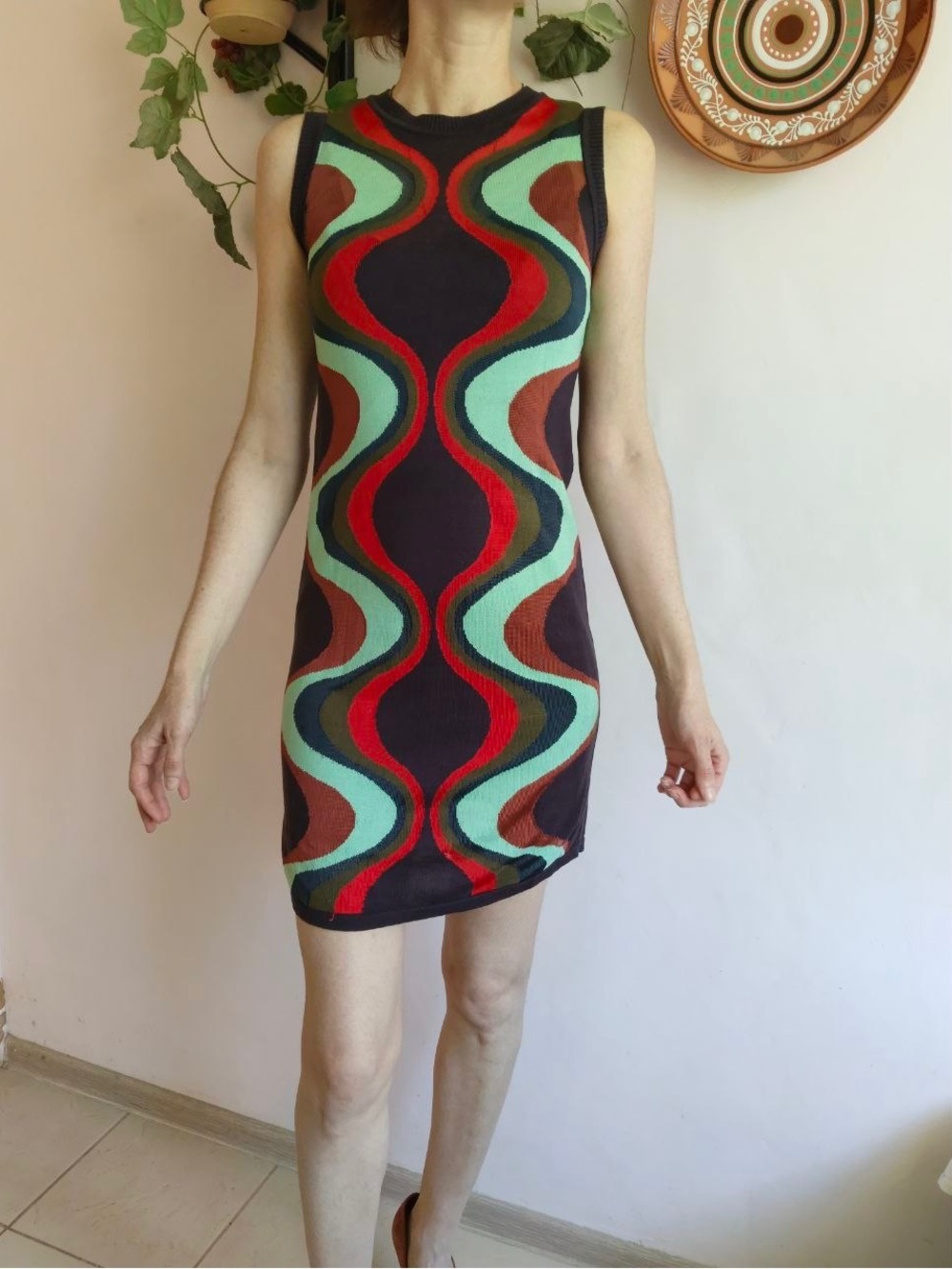 M Missoni viscose blend knit dress